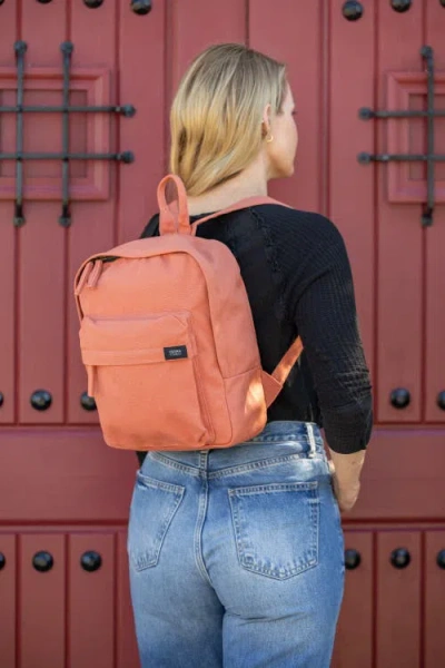 Terra Thread Organic Cotton Mini Backpack In Burnt Orange