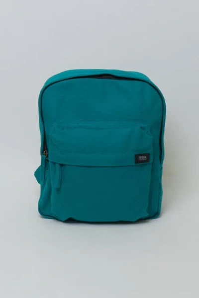 Terra Thread Organic Cotton Mini Backpack In Deep Sea Teal