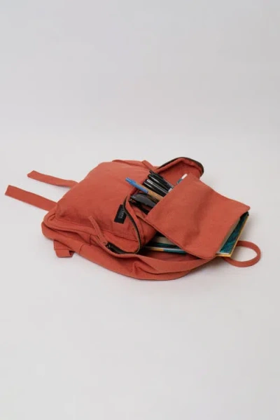 Terra Thread Organic Cotton Mini Backpack In Burnt Orange