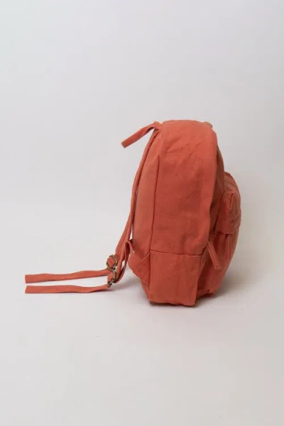 Terra Thread Organic Cotton Mini Backpack In Burnt Orange