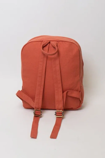 Terra Thread Organic Cotton Mini Backpack In Burnt Orange