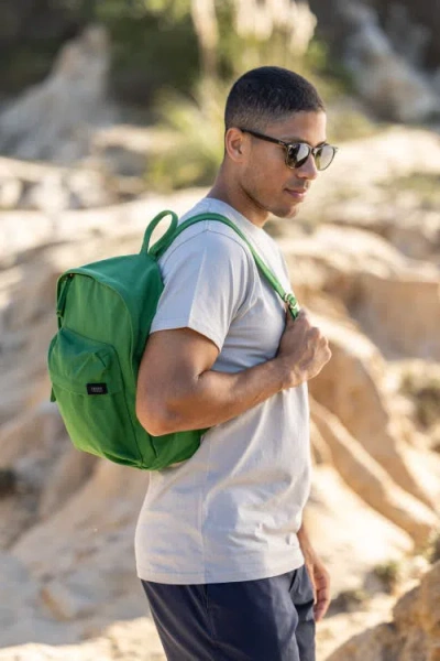 Terra Thread Organic Cotton Mini Backpack In Moss Green