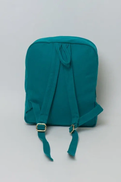 Terra Thread Organic Cotton Mini Backpack In Deep Sea Teal