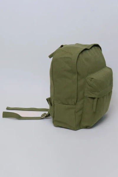 Terra Thread Organic Cotton Mini Backpack In Olive Green