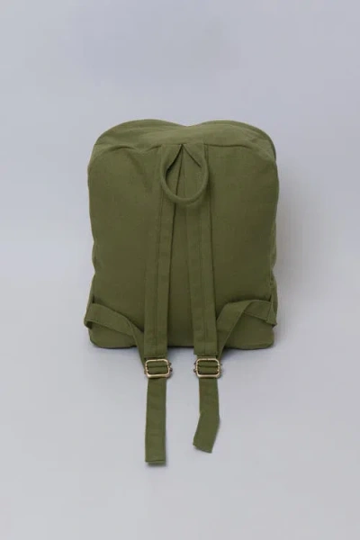Terra Thread Organic Cotton Mini Backpack In Olive Green