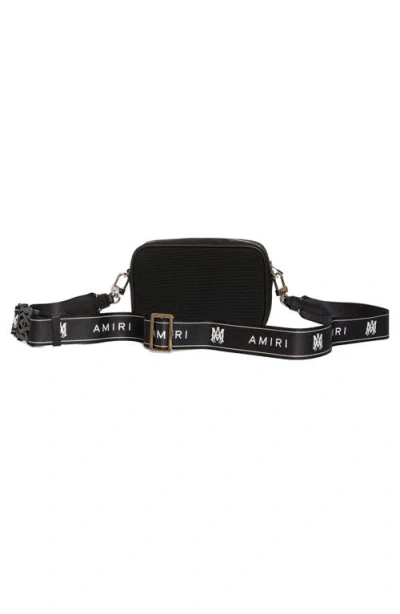 Shop Amiri Ma Monogram Canvas Camera Bag In Black