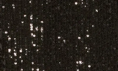 Anne Klein Matte Sequin Mesh Top In Anne Black
