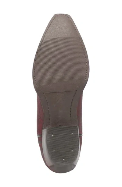 Dingo The Duke Lizard Embossed Cowboy Boot In Cherry