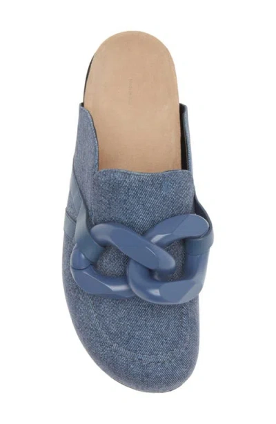 Jw Anderson J.w. Anderson Chain Loafer Slipper-mule In Denim Chain Dark Blue