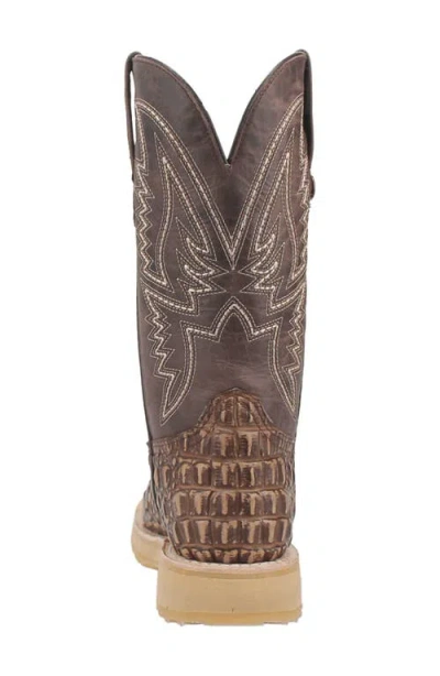 Shop Dingo Death Valley Caiman Embossed Cowboy Boot In Tan