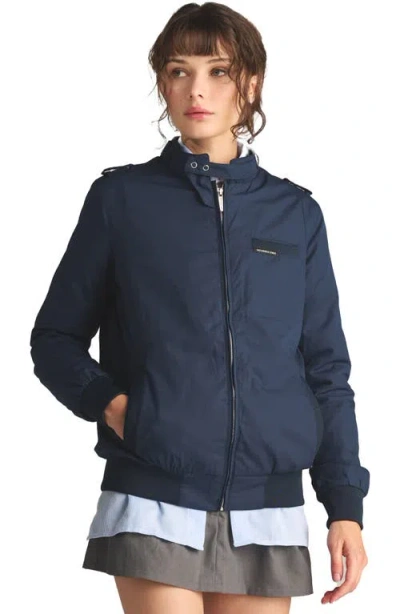 Members Only Classic Iconic Racer Jacket In Navy