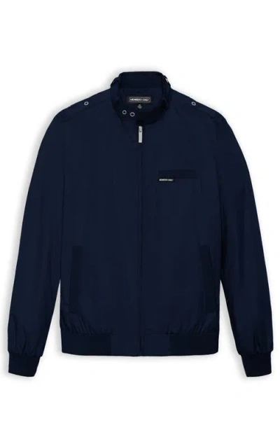 Members Only Classic Iconic Racer Jacket In Navy