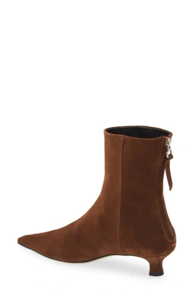 Aeyde Brown Zoe Suede Ankle Boots In Brown