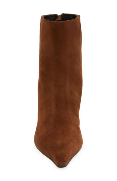 Aeyde Brown Zoe Suede Ankle Boots In Brown