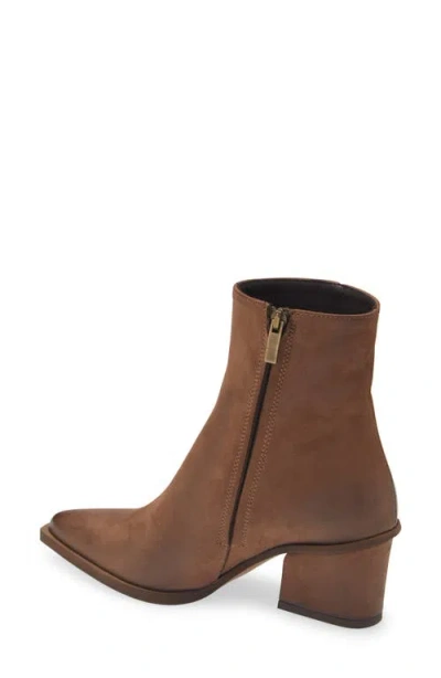 Cordani Braydie Block Heel Leather Bootie In Tmoro Nubuck