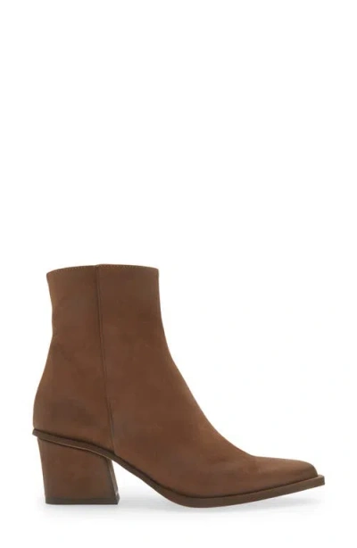 Cordani Braydie Block Heel Leather Bootie In Tmoro Nubuck