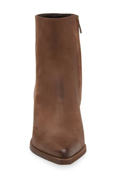 Cordani Braydie Block Heel Leather Bootie In Tmoro Nubuck