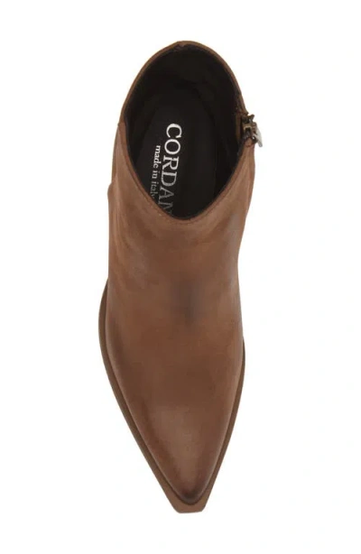 Cordani Braydie Block Heel Leather Bootie In Tmoro Nubuck
