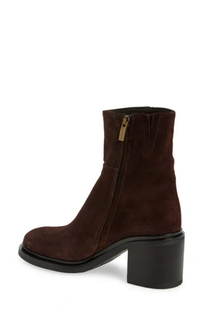 Cordani Brennen Genuine Suede Block Heel Bootie In Camoscio Tmoro