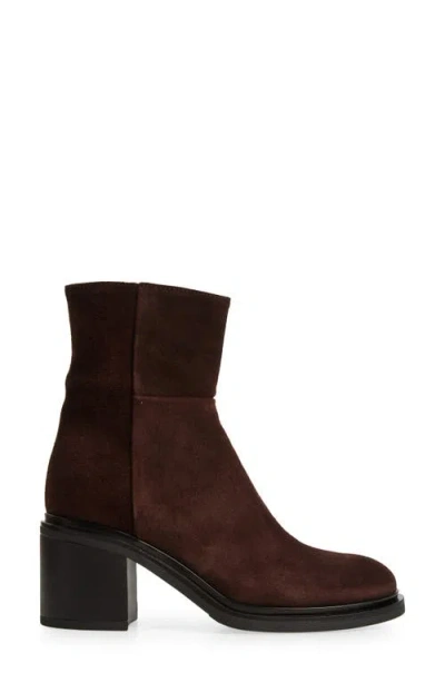 Cordani Brennen Genuine Suede Block Heel Bootie In Camoscio Tmoro