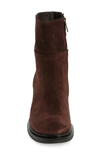 Cordani Brennen Genuine Suede Block Heel Bootie In Camoscio Tmoro