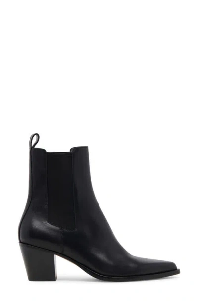 Dolce Vita Shadie Pointed Toe Chelsea Boot In Black Leather H2o