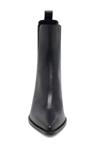 Dolce Vita Shadie Pointed Toe Chelsea Boot In Black Leather H2o