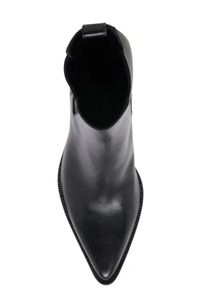 Dolce Vita Shadie Pointed Toe Chelsea Boot In Black Leather H2o