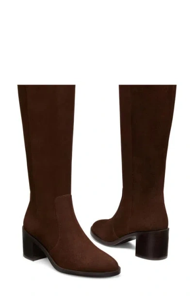 Shop Stuart Weitzman Esme Knee Hight Boot (women)<br /> In Walnut/ Dark Brown Suede