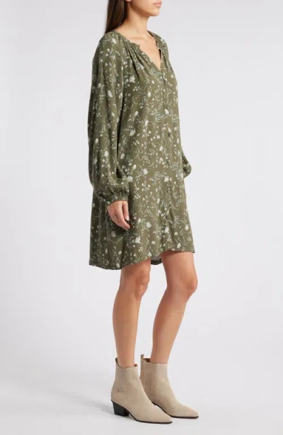 TREASURE & BOND TREASURE & BOND FLOWY BUTTON FRONT MINIDRESS 