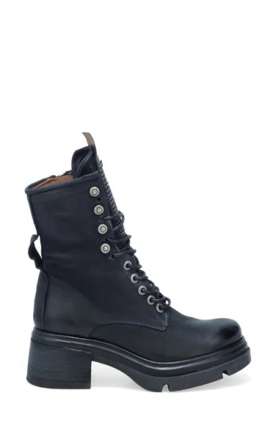 As98 A.s.98 Emper Combat Boot In Black