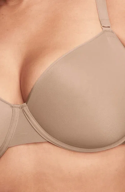 Cuup The Demi Spacer & Mesh Bra In Taupe