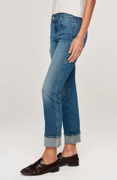 Shop Dl1961 Mara Instasculpt Mid Rise Straight Leg Jeans In Hulton Cuffed