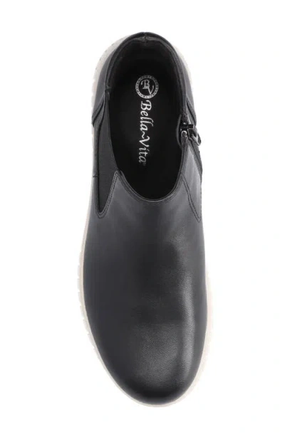 Bella Vita Kingly Bootie In Black Leather
