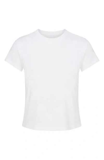 Skims Relaxed Shrunken T-shirt In Snow