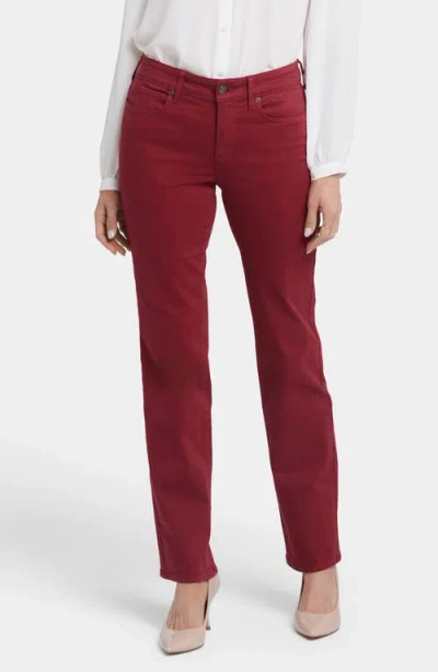 Nydj Marilyn Straight Leg Jeans In Wild Currant