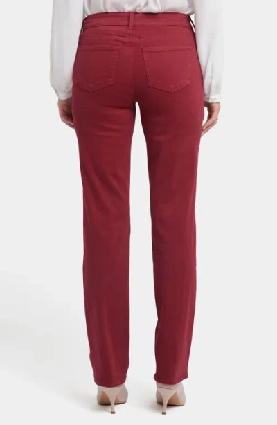 Nydj Marilyn Straight Leg Jeans In Wild Currant