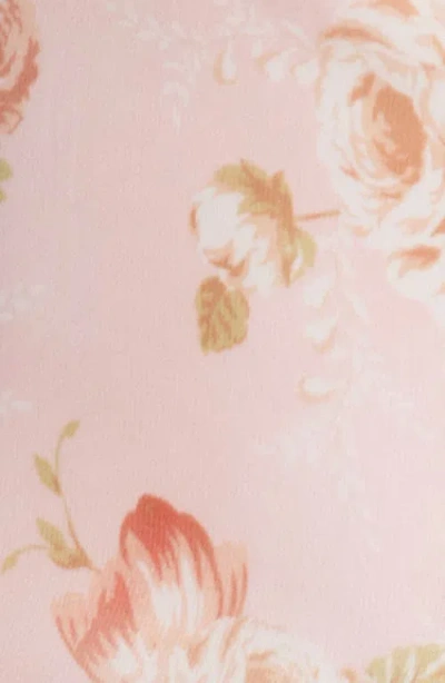 House Of Cb Solada Floral Halter Midi Sundress In Vintage Rose Print