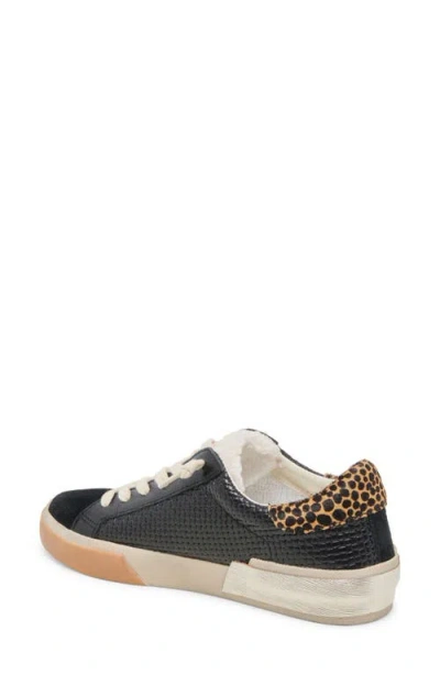 Shop Dolce Vita Zina Plush Sneaker In Black Multi Woven