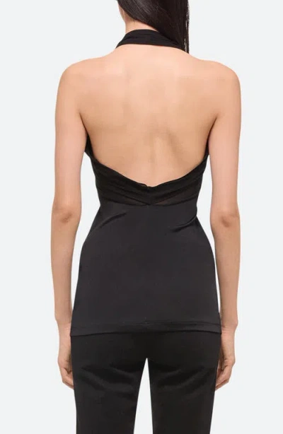 Shop Helmut Lang Dancer Halter Top In Black - 001