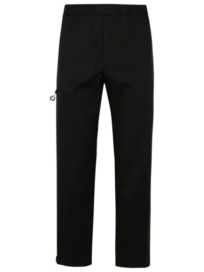 Moncler Gabardine Trousers Featuring Elastic Waistband In Black