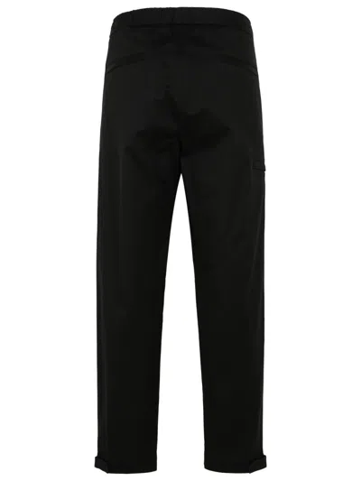 Moncler Gabardine Trousers Featuring Elastic Waistband In Black
