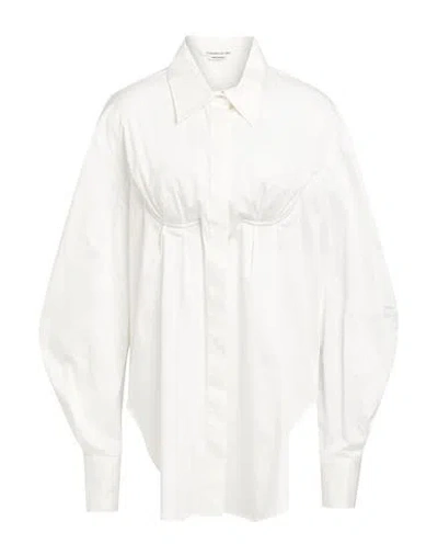 Alessandro Vigilante Balloon-sleeved Backless Shirt In Off White