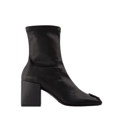 Courrèges Reedition Ankle Boots - Courreges - Synthetic Leather - Black In Black