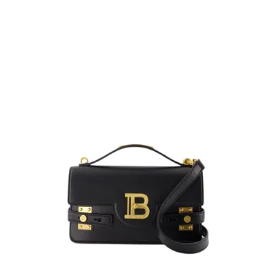 BALMAIN BALMAIN B-BUZZ 24 CROSSBODY - LEATHER - BLACK 