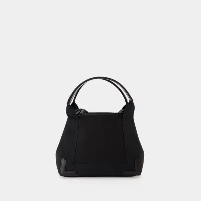 Balenciaga Navy Cabas Xs Aj Crossbody -  -  Black/ Black - Canva In Black