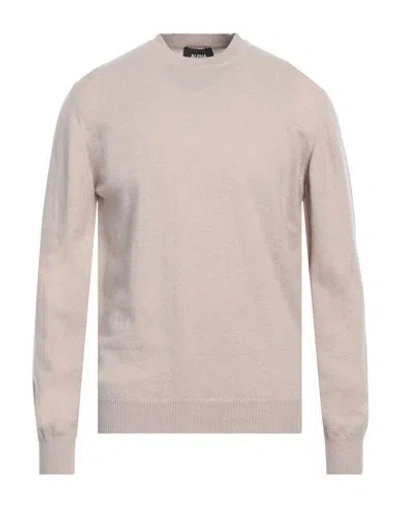 Alpha Studio Man Sweater Beige Size 48 Geelong Wool In Beige