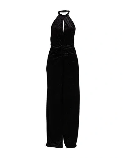 Simona Corsellini Woman Jumpsuit Black Size 8 Polyester, Elastane In Black