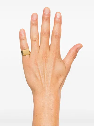 Wouters & Hendrix Square Signet Ring In Gold