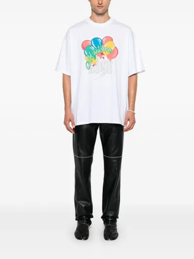 Martine Rose Balloons-print T-shirt In White